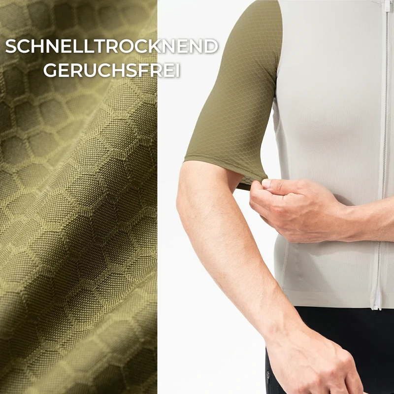 ROAD TO SKY Herren Radtrikot Kurzarm mit Taschen