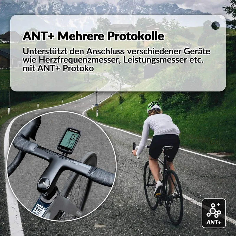 ROCKBROS Fahrradcomputer Kabellos GPS 측정 타코미터 및 킬로미터측정기