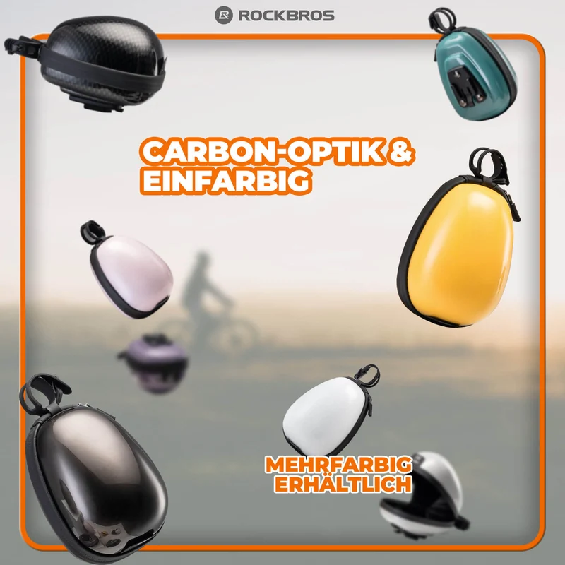 ROCKBROS Fahrrad Satteltaschen 하드 쉘 반사판 0,4 L mit Halterung