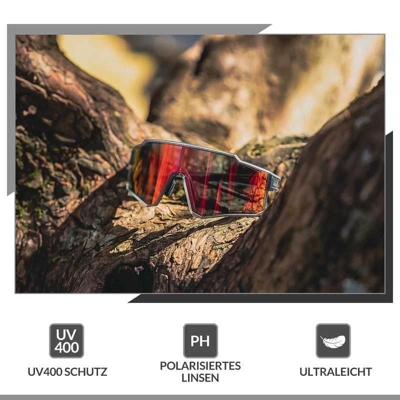ROCKBROS Polarisiert Fahrradbrille 스포츠 Sonnenbrille for Outdoorsport