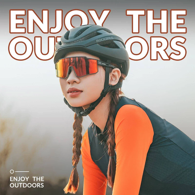 ROCKBROS Polarisiert Fahrradbrille 스포츠 Sonnenbrille for Outdoorsport