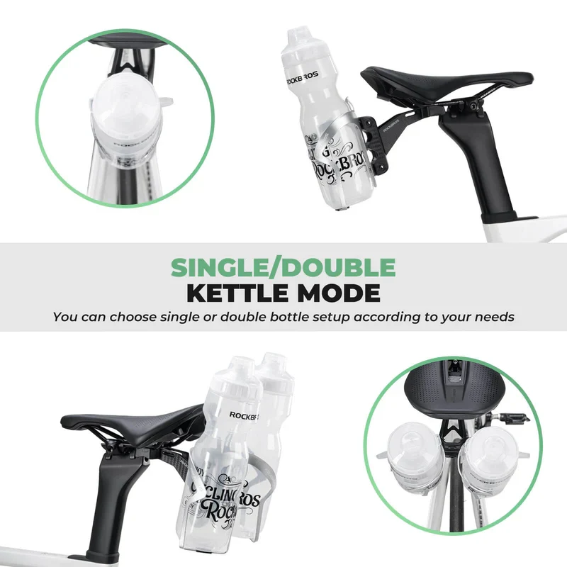 Rear Saddle Bottle Cage Set for Dual Hydration Setup