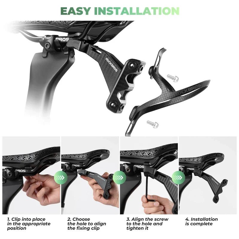Rear Saddle Bottle Cage Set for Dual Hydration Setup