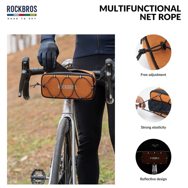 ROAD TO SKY Square Bike Handlebar Bag 1.9L