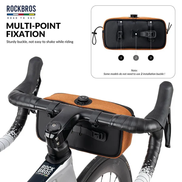 ROAD TO SKY Square Bike Handlebar Bag 1.9L