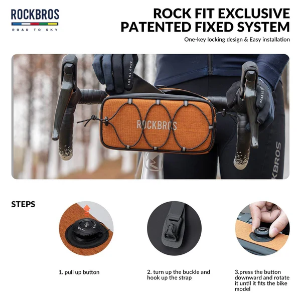 ROAD TO SKY Square Bike Handlebar Bag 1.9L