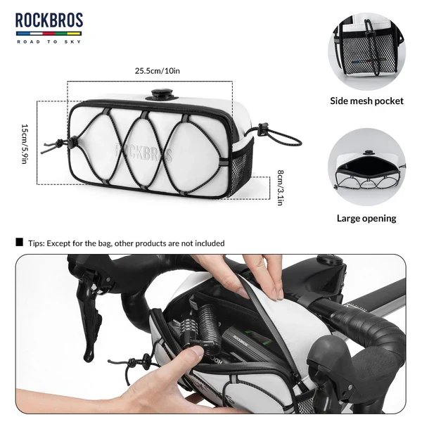 ROAD TO SKY Square Bike Handlebar Bag 1.9L