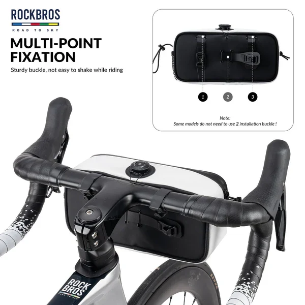 ROAD TO SKY Square Bike Handlebar Bag 1.9L