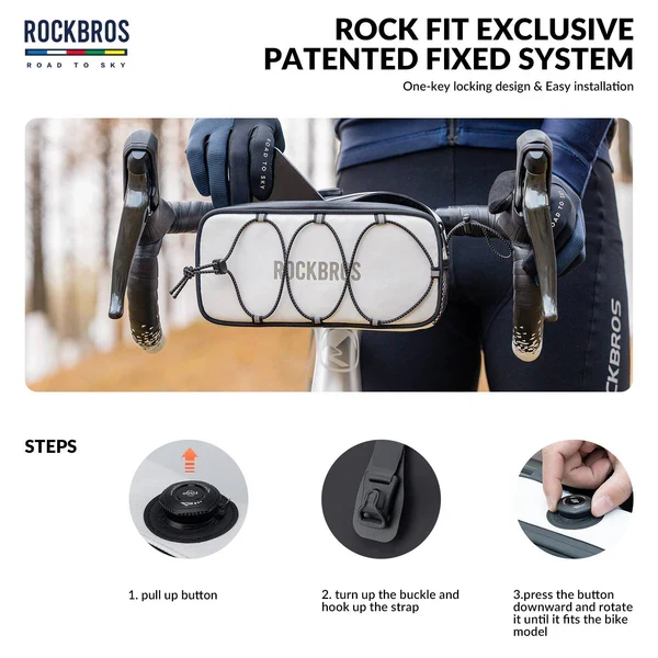 ROAD TO SKY Square Bike Handlebar Bag 1.9L