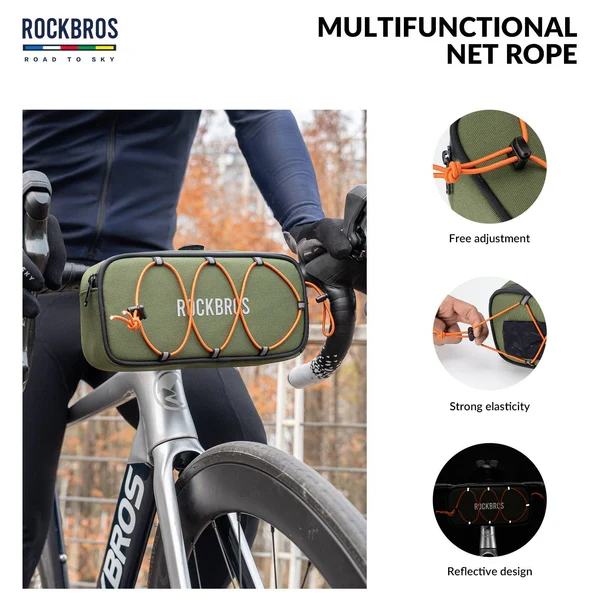 ROAD TO SKY Square Bike Handlebar Bag 1.9L