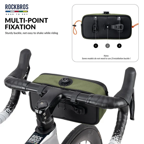 ROAD TO SKY Square Bike Handlebar Bag 1.9L