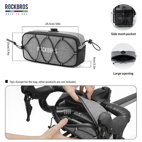ROAD TO SKY Square Bike Handlebar Bag 1.9L