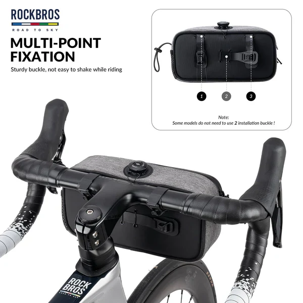 ROAD TO SKY Square Bike Handlebar Bag 1.9L