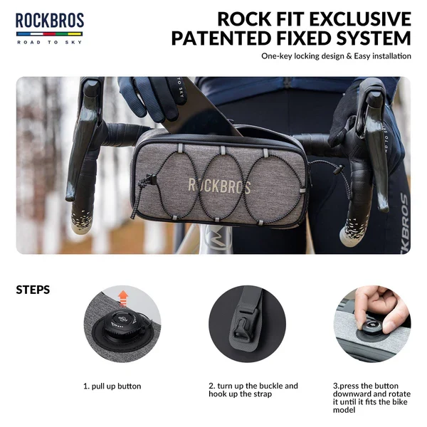 ROAD TO SKY Square Bike Handlebar Bag 1.9L