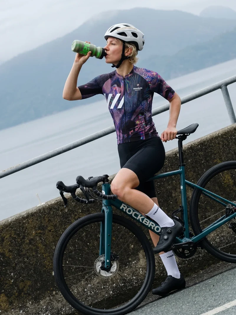 Damen-Radtrikot Neon Condense