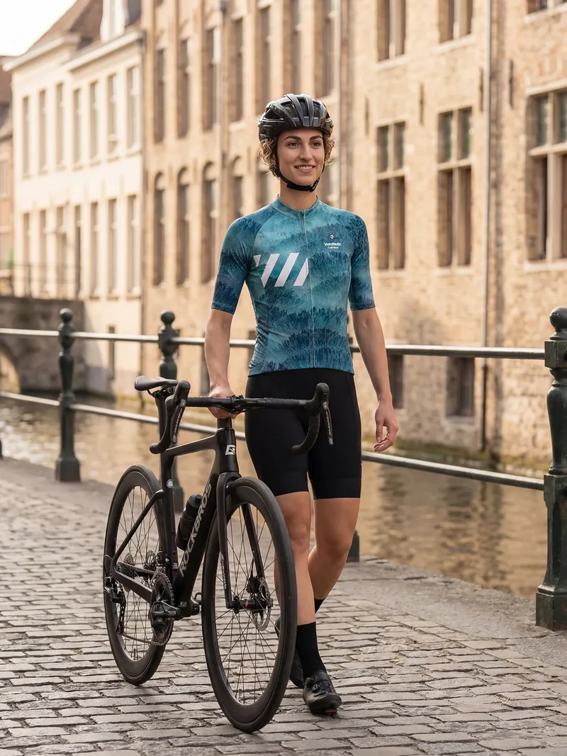 Damen-Radtrikot Liquid Terrain