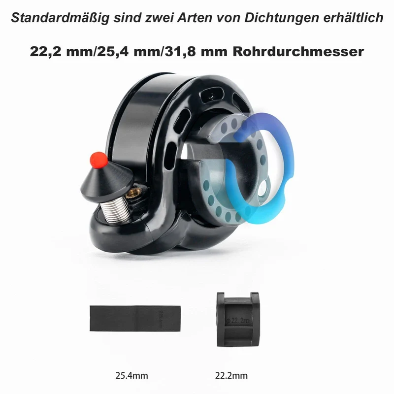ROCKBROS 100dB Versteckte Fahrradklingel Regenfest 및 Rostfrei