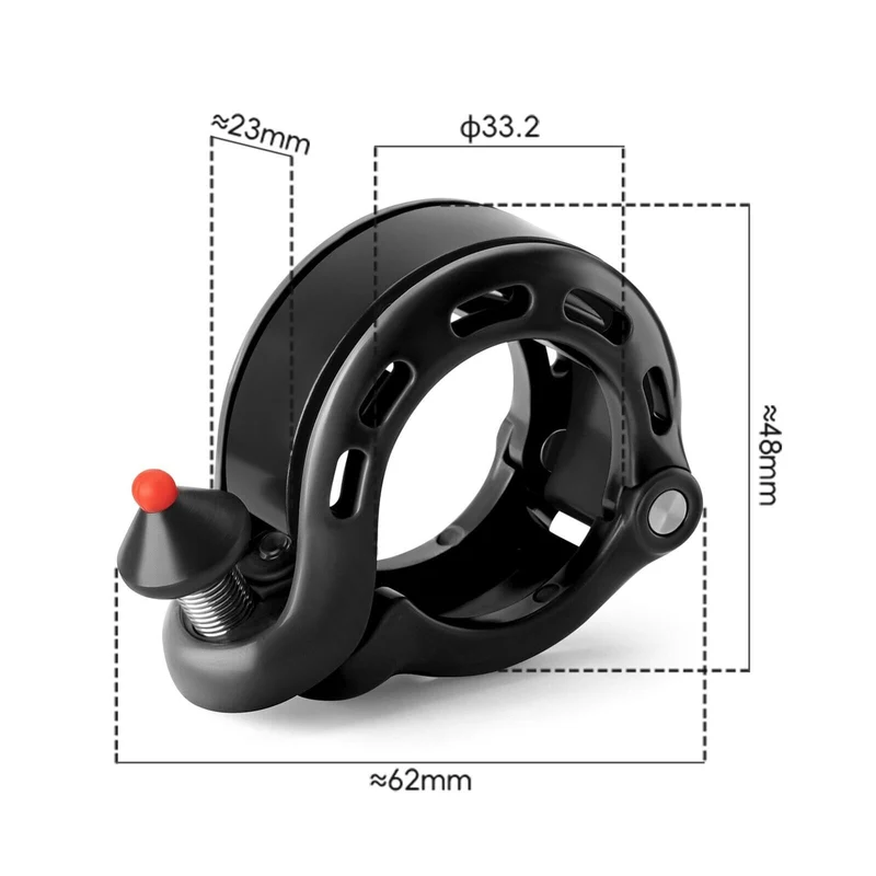 ROCKBROS 100dB Versteckte Fahrradklingel Regenfest 및 Rostfrei