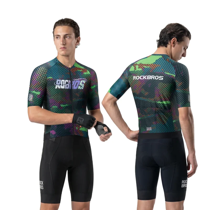 Men's Reflective Breathable Short Sleeve Cycling Jersey