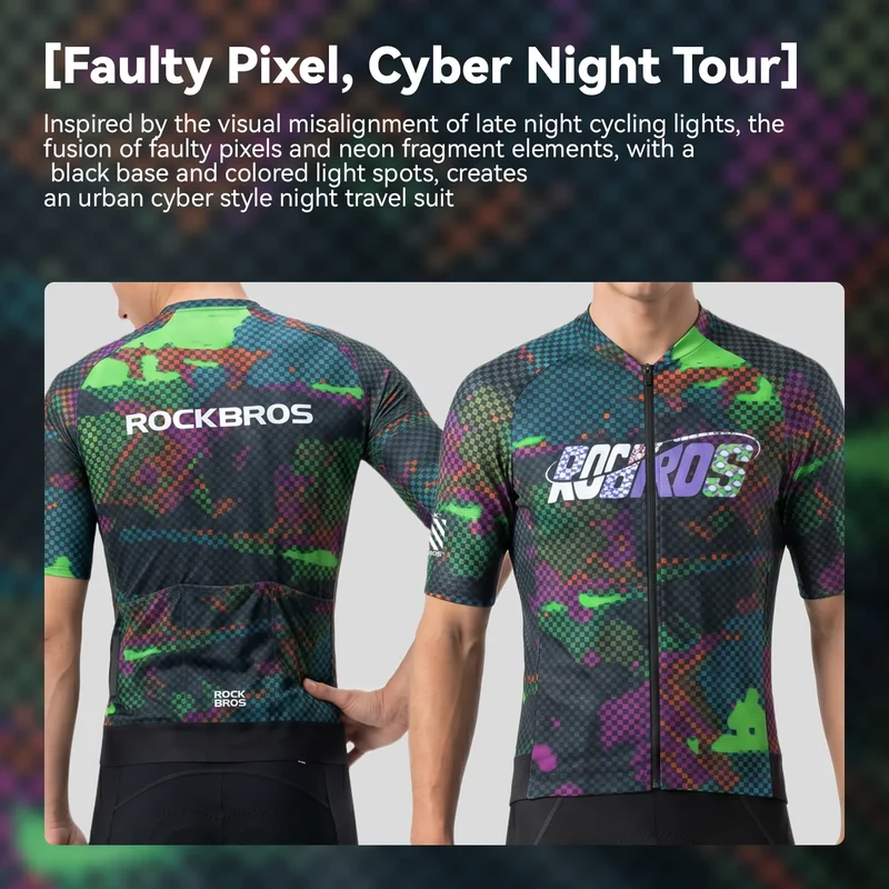 Men's Reflective Breathable Short Sleeve Cycling Jersey