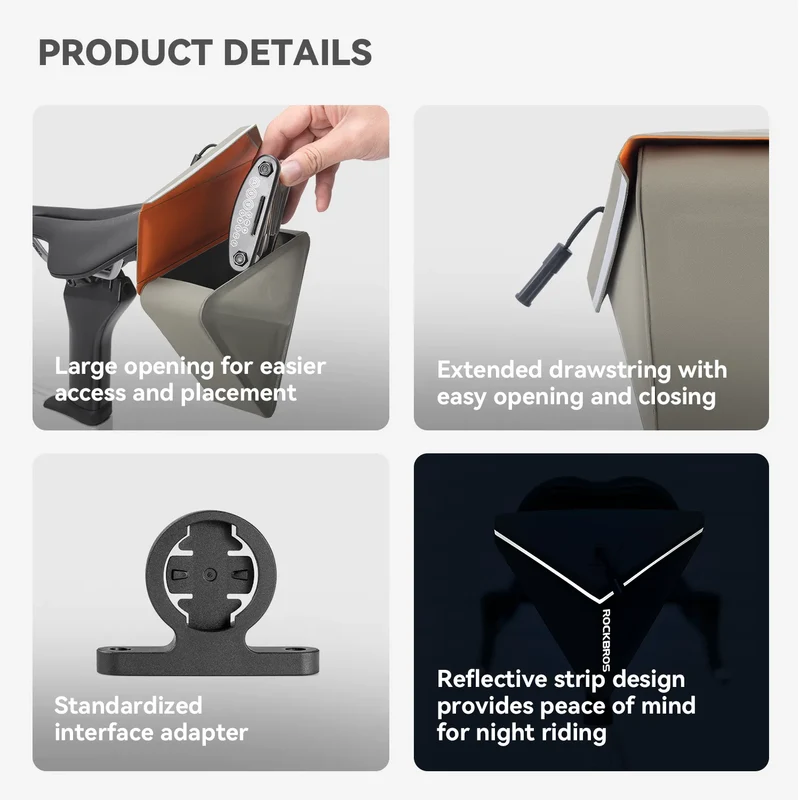 Magnetic Quick Release Bike Saddle Bag