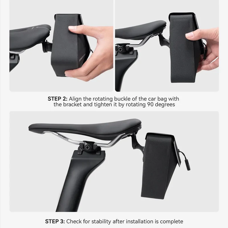 Magnetic Quick Release Bike Saddle Bag