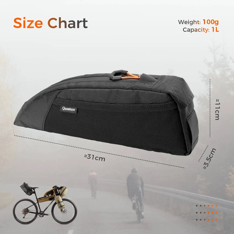 Bikepacking Top Tube Bike Bag - 1L