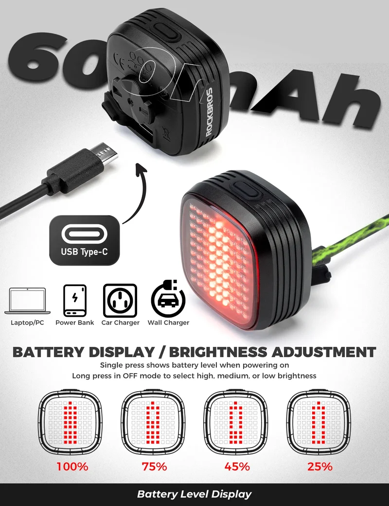 R7 Synchronized Bike Tail Light