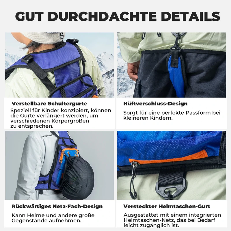 Qunature Ski-Trainingsrucksack Ski Snowboardgeschirr