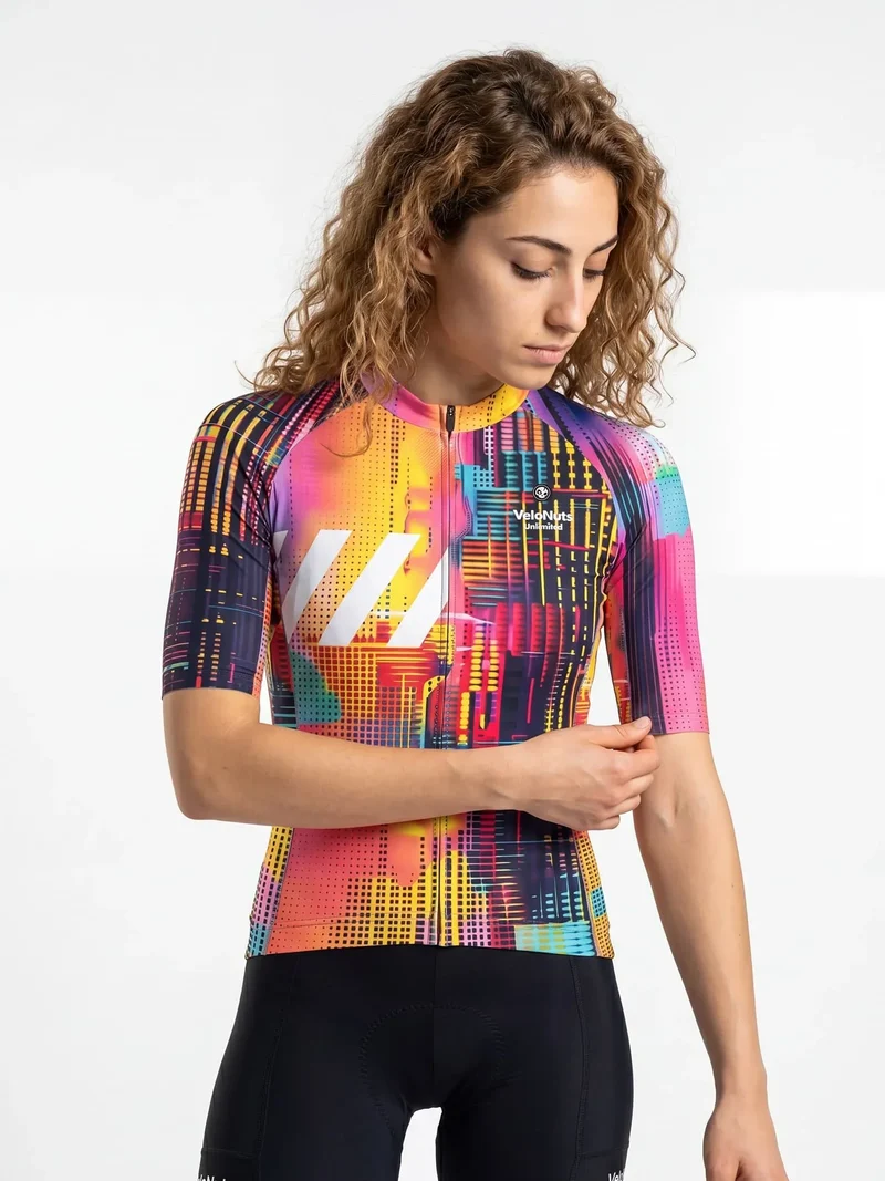 Women's Cycling Jersey Neon Condense