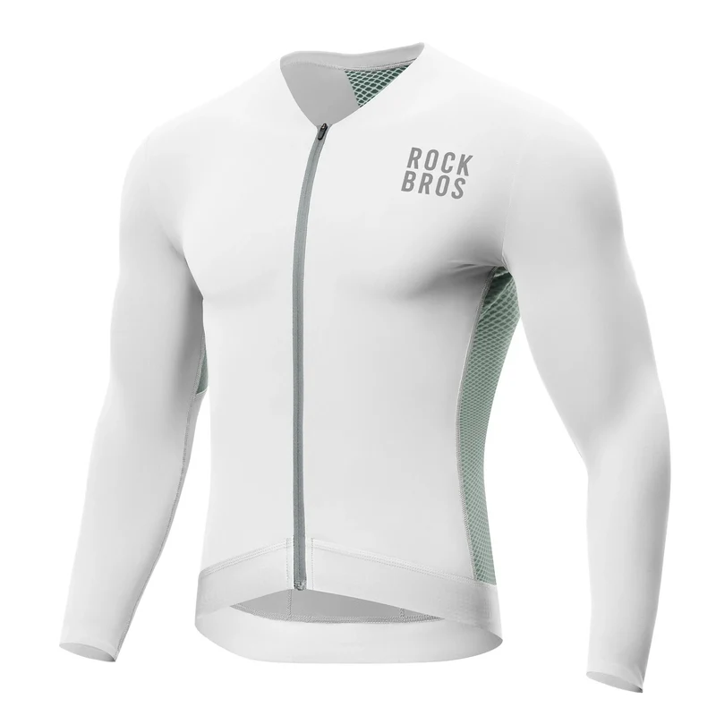 Fahrradtrikot Radtrikot Langarm Herren, Atmungsaktiv und Schnelltrocknend, Elastisches