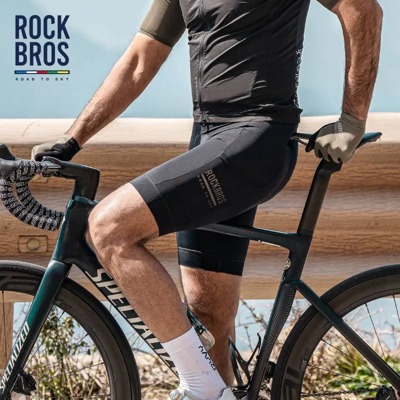 ROAD TO SKY Herren Fahrradhose atmungsaktive Radlerhose mit 4D Sitzpolster