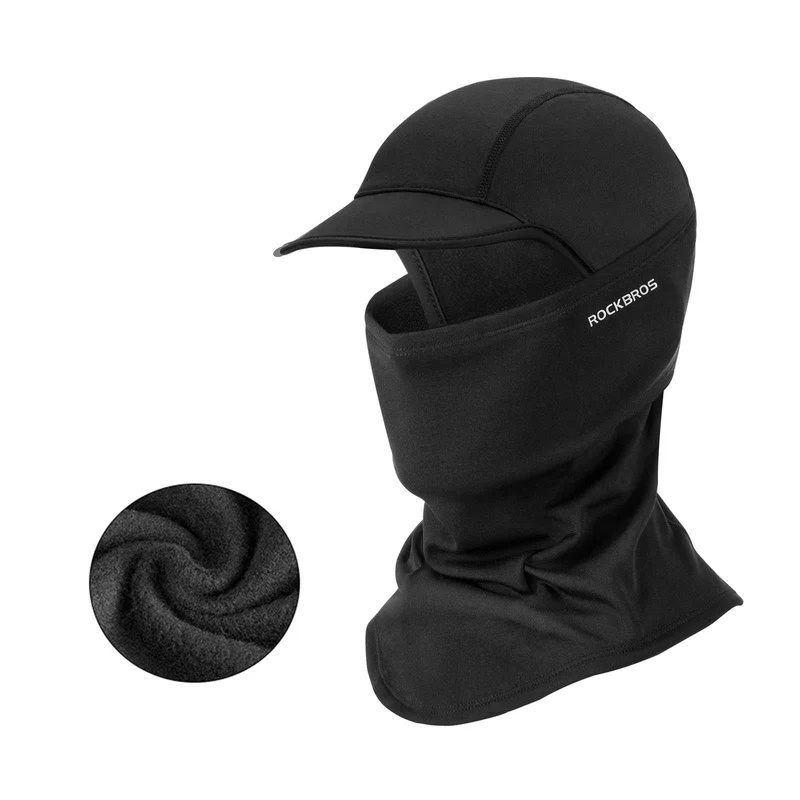 ROCKBROS Winter Sturmhaube Balaclava Warm Sturmske Unisex Schwarz