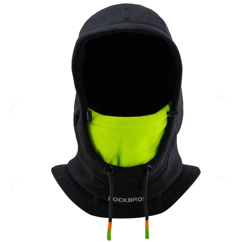 ROCKBROS 겨울 스키마스크 Vlies Balaclava for Frauen und Männer Schwarz Grün
