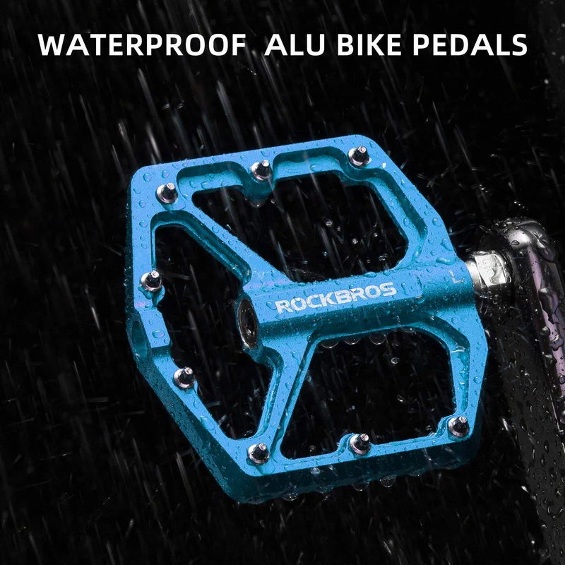 ROCKBROS Aluminium Plattform Pedale 9/16 Zoll fir MTB E-Bike Stadtrad