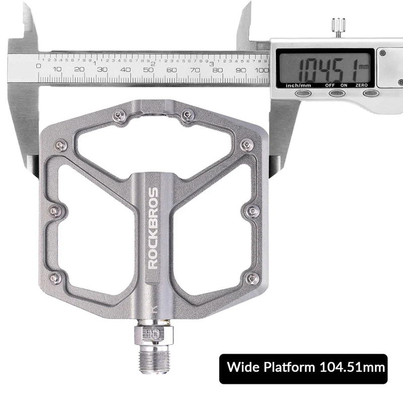 ROCKBROS Aluminium Plattform Pedale 9/16 Zoll fir MTB E-Bike Stadtrad