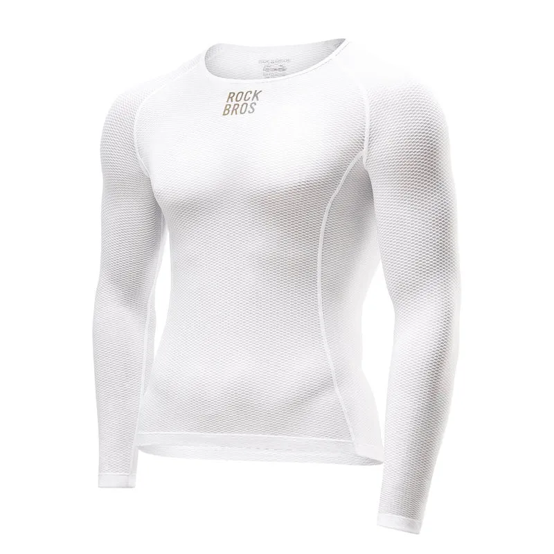 ROCKBROS Herren Langarm-Radtrikot Funktionsshirt Fahrrad Jersey Schnell Trocken