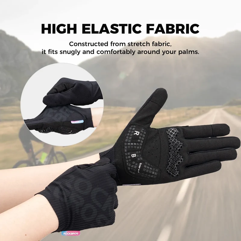 Full Finger Cycling Gloves with 3D Gel Padding