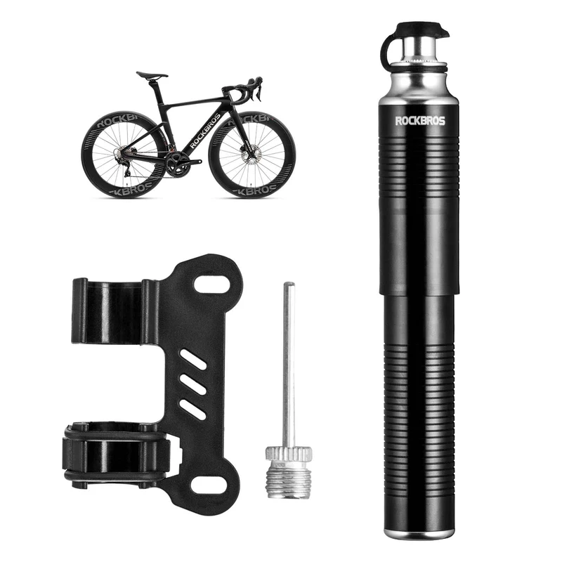 ROCKBROS Luftpumpe Handpumpe Schrader & Presta Ventile aus 알루미늄