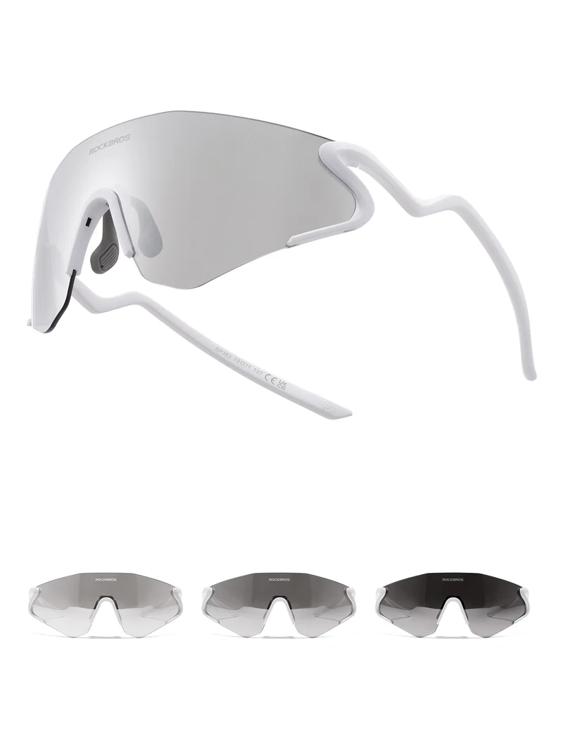 Photochrome Fahrradbrille mit UV400 Schutz