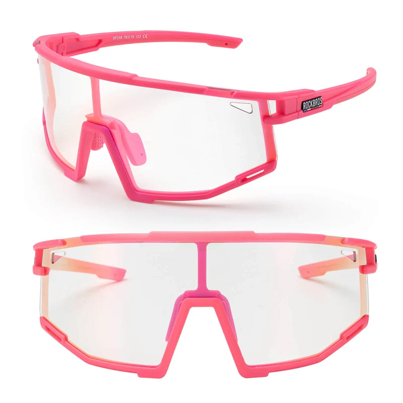 ROAD TO SKY 포토크롬 Fahrradbrille UV400 Schutz Verstellbare Nasenpads