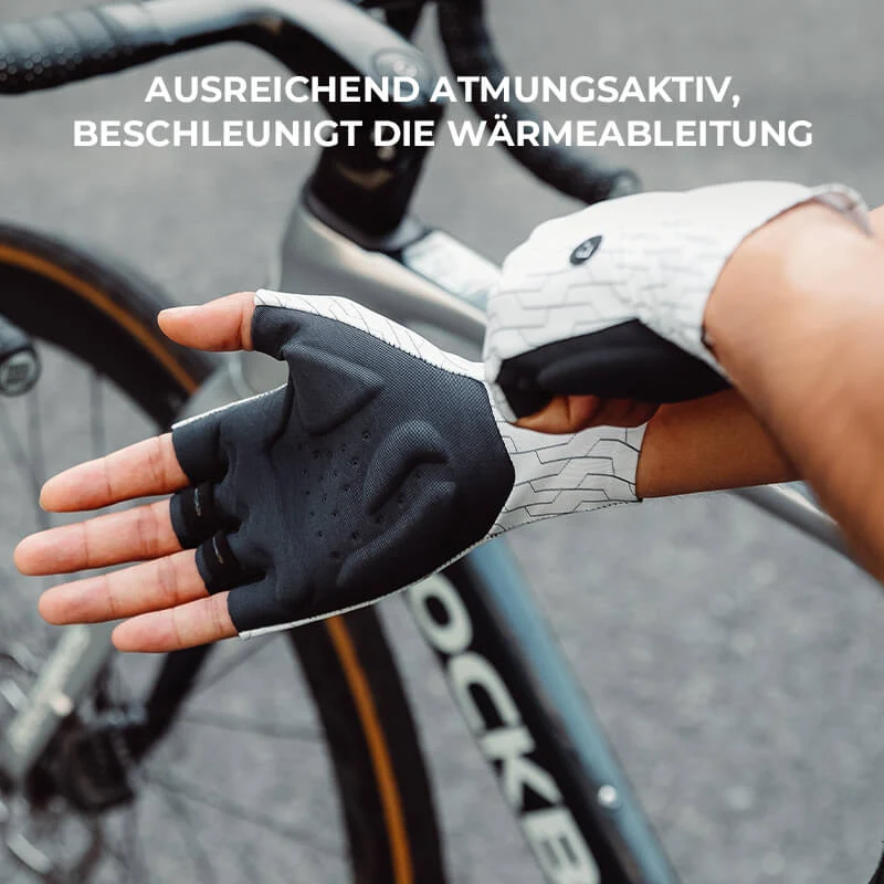 Halbfinger Fahrradhandschuhe Atmungsaktiv Stoßdämpfung Sommer