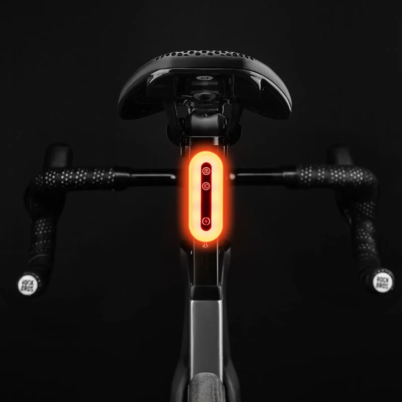 Smart Bike Tail Light with Brake Sensor & Bluetooth Lock