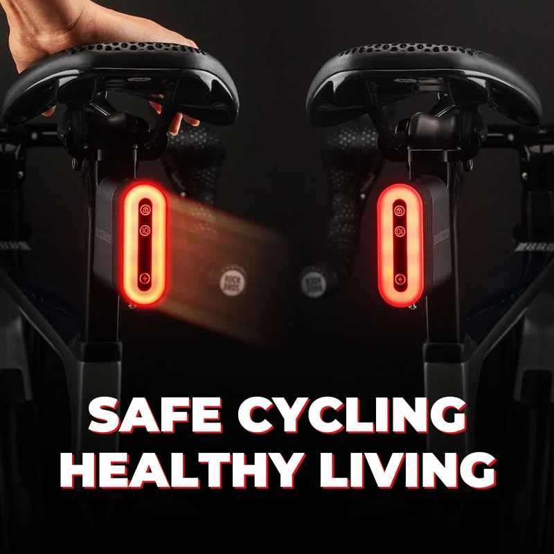 Smart Bike Tail Light with Brake Sensor & Bluetooth Lock