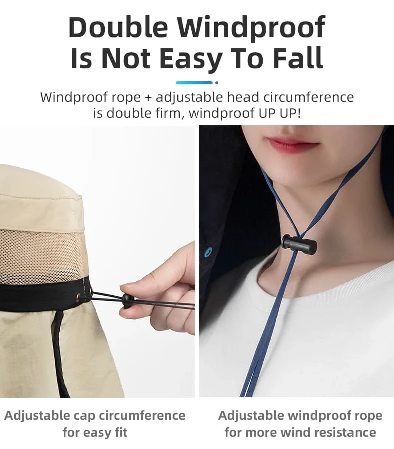 Sun Protection Hat with Face Cover