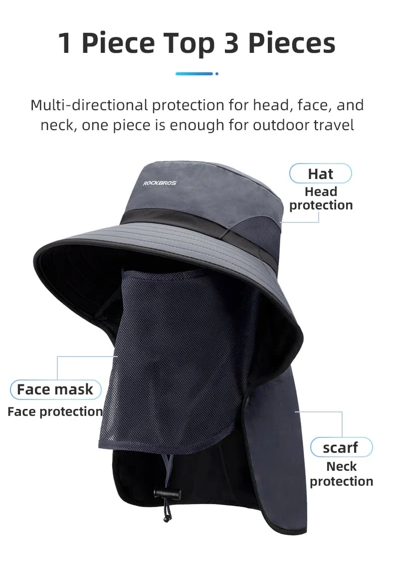 Sun Protection Hat with Face Cover