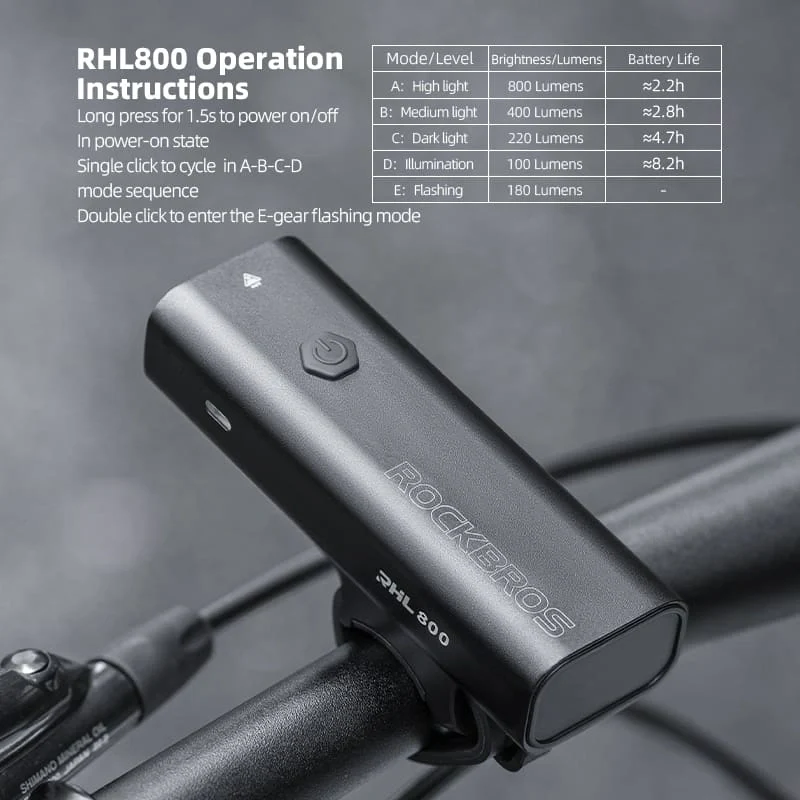 800 Lumen Bike Front Light