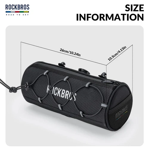 ROAD TO SKY Handlebar Bag with Knob Locking Design-1.5L