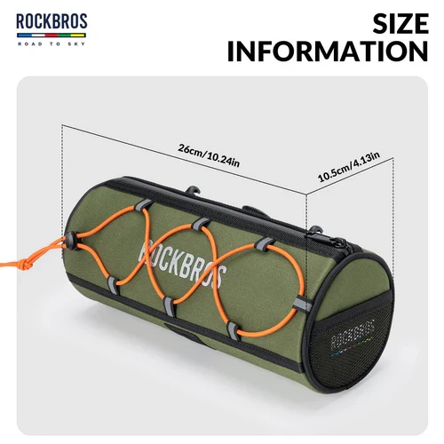 ROAD TO SKY Handlebar Bag with Knob Locking Design-1.5L