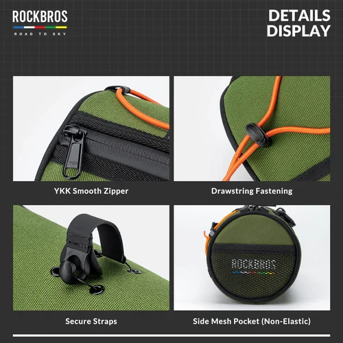 ROAD TO SKY Handlebar Bag with Knob Locking Design-1.5L